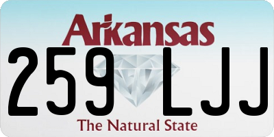 AR license plate 259LJJ