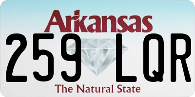 AR license plate 259LQR