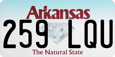 AR license plate 259LQU
