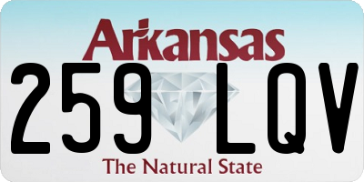 AR license plate 259LQV