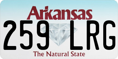 AR license plate 259LRG