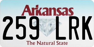 AR license plate 259LRK