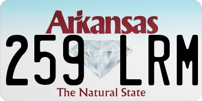 AR license plate 259LRM
