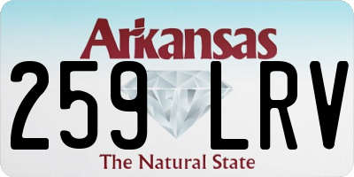 AR license plate 259LRV