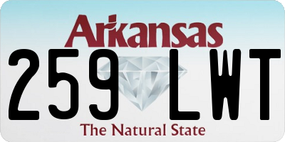 AR license plate 259LWT