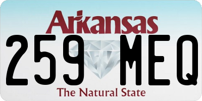 AR license plate 259MEQ