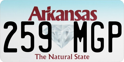 AR license plate 259MGP