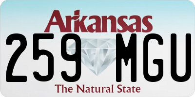 AR license plate 259MGU
