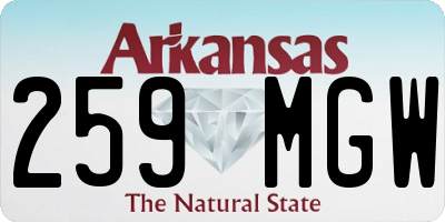 AR license plate 259MGW