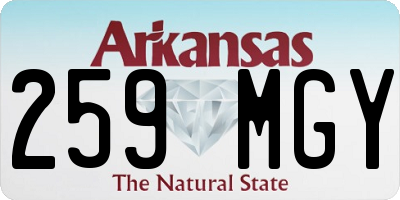 AR license plate 259MGY