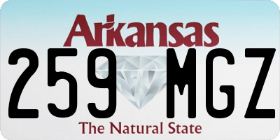 AR license plate 259MGZ