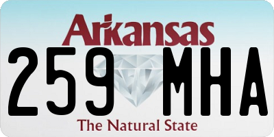 AR license plate 259MHA