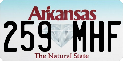 AR license plate 259MHF