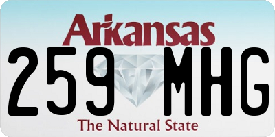 AR license plate 259MHG
