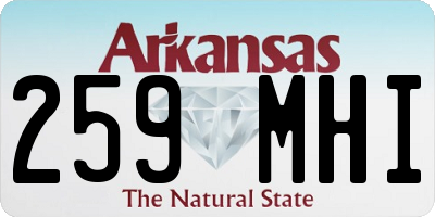 AR license plate 259MHI