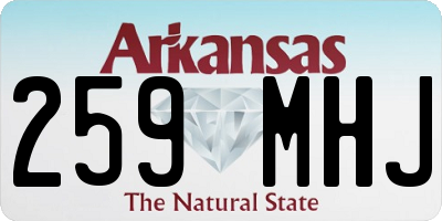 AR license plate 259MHJ