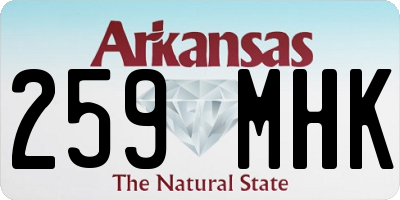 AR license plate 259MHK