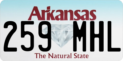 AR license plate 259MHL