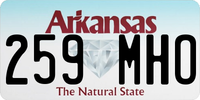 AR license plate 259MHO