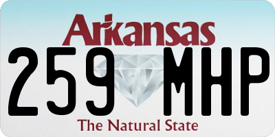 AR license plate 259MHP