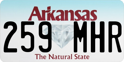 AR license plate 259MHR