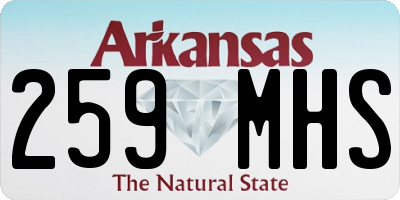 AR license plate 259MHS