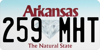 AR license plate 259MHT