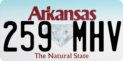 AR license plate 259MHV