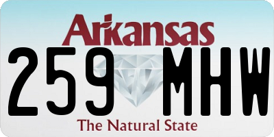 AR license plate 259MHW