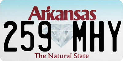 AR license plate 259MHY