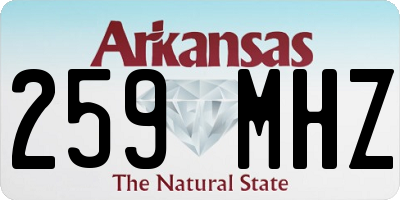 AR license plate 259MHZ