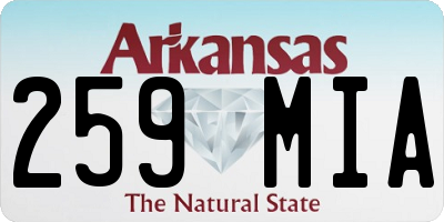 AR license plate 259MIA