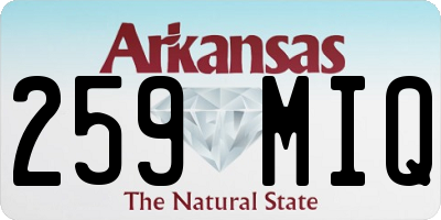AR license plate 259MIQ