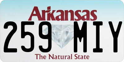 AR license plate 259MIY