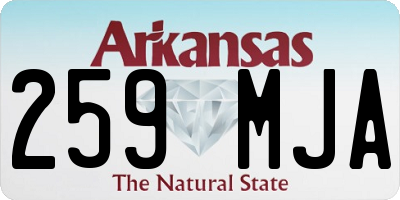 AR license plate 259MJA