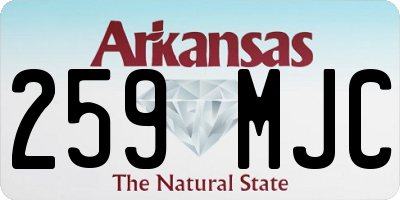 AR license plate 259MJC