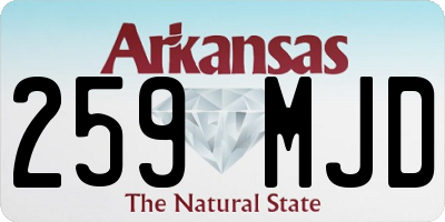 AR license plate 259MJD