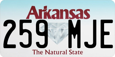 AR license plate 259MJE