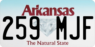 AR license plate 259MJF