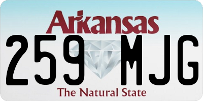 AR license plate 259MJG