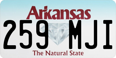 AR license plate 259MJI