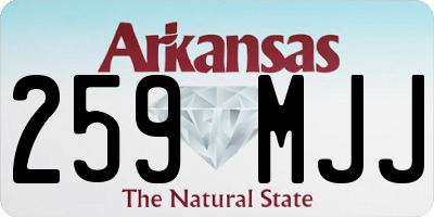 AR license plate 259MJJ