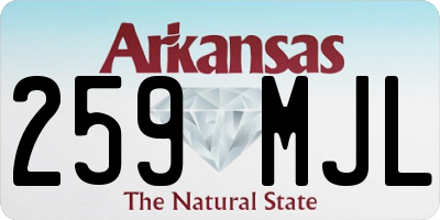 AR license plate 259MJL