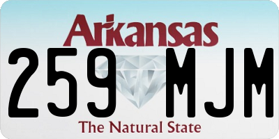 AR license plate 259MJM