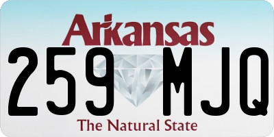 AR license plate 259MJQ