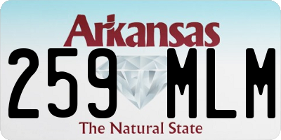 AR license plate 259MLM