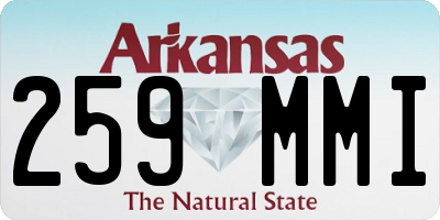 AR license plate 259MMI