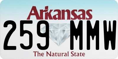 AR license plate 259MMW
