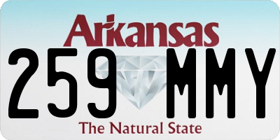 AR license plate 259MMY