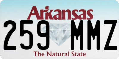 AR license plate 259MMZ